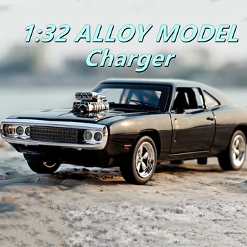 Nový 1:32 Dodge Nabíjačku Zliatiny Musle Modelu Auta Diecast & Hračka Kovové Vozidlá Športové Auto Model, Simulácia Zvuku, Svetla, Detské Darček