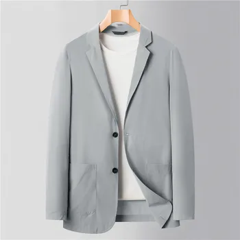 SS5165-Voľný oblek podnikanie Mužov bežné prekladané prekladané jet bunda jacket-bunda jeden top West