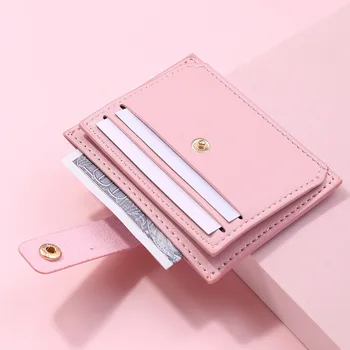 2022 Nové dámske Peňaženky Krátke Mince Kabelku Módne PU Kožené Multi-Bitové karty Držiteľom Karty Mini Spojka pre Dievča