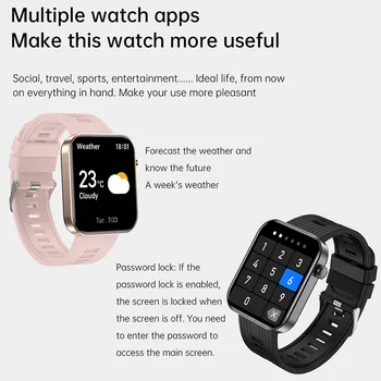 Smartwatch Bluetooth-Kompatibilné 5.0 Smart Hodinky Magnetické Sacie Plnenie Srdcovej frekvencie Kyslíka v Krvi, Monitorovanie IP67 pre Mužov, Ženy