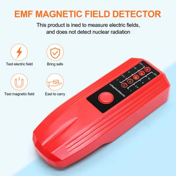 Prenosné Elektromagnetického Žiarenia Detektor Ručné Gauss Meter Odolné Žiarenia Tester pre Abnormálne Vlna Výskumu EMF Testovanie