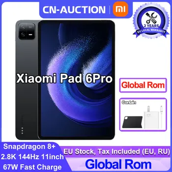 Xiao Mi Pad 6 PRO Global Rom Tablet Snapdragon 8+ 11 Palcový 144Hz 2.8 K Displej 8600mAh 67W Rýchlo Nabíjačka Android 13 MIUI 14 2023