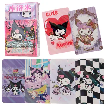 Anime Sanrio Karty, nastaviť Kawaii Kuromi Moje Melódie Hello Kitty Animácie Roztomilá Bábika Kolekcie Karty deti hračky
