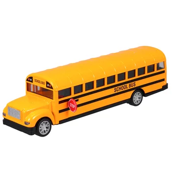Školský Autobus Autíčka Vytiahnuť Späť Mini Autá Deti Zliatiny Vonkajšie Hračky Pre Batoľatá Miniatúrne