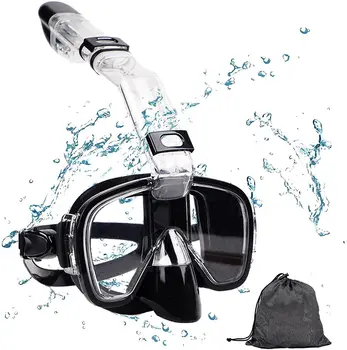 Profesionálne Šnorchlovanie Maska Skladacia Potápačská Maska Set Potápanie Ďalekohľady Plavecké Okuliare, Plavecké Zariadenia pre Dospelých a Deti