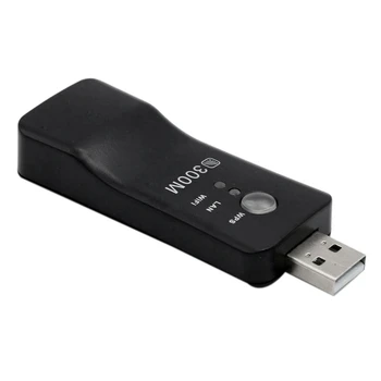 2X USB, TV, Wifi Dongle Adaptér 300Mbps Univerzálny Bezdrôtový Prijímač RJ45 WPS Pre Samsung LG Sony Smart TV
