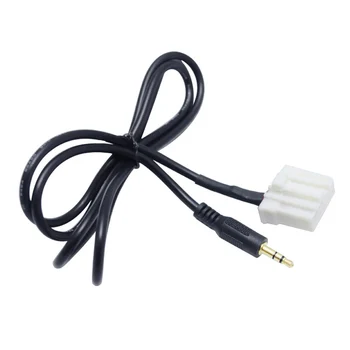3 5mm Čierna B70 AUX Audio Adaptér Vstupné Kábel pre Mazda 2 3 5 6 MX5 RX8 2006 MP3, CD Menič Jack Konektor