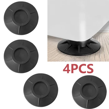 4PCS Anti-Slip Anti-Kolízie Tichý práčka Nohy Podložky tlmiace Podložky Bubon práčky Nábytok Booster Pad