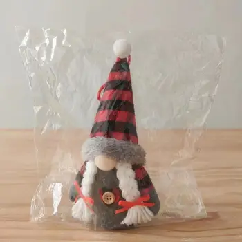 Dovolenka Dekorácie Fun Holiday Osadenie Stromček Útulný Vianočná Výzdoba Led podsvietením Gnome Plyšové Hračky Veselé Bábika Ozdoby na Doma