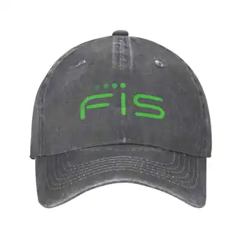 FIS logo Módne kvality Denim spp Pletené klobúk Baseball cap
