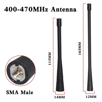 1PCS Walkie-talkie antény univerzálny SMA male UHF krátke antény adaptér Baofeng UV-5R Quansheng MOTOROLA Wanhua