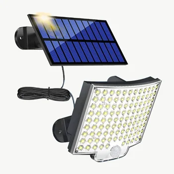 106/318LED Slnečné Svetlo Super Jasná Floodlight Exteriérový Vodotesný 3 Režimy Ľudských Indukčné Solárne Záhradné Svetlo Dvore Garáž Lampa