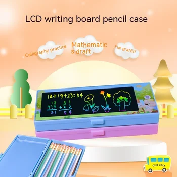 Nové Kreslené Ceruzkou Prípade, ochrana Očí LCD Písanie Rada Papiernictvo Úložný Box Puzdro školákmi Dary, Dievča, Chlapec, Ceruzka box