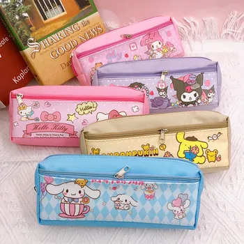 Sanrio Peračník Hello Kitty Kuromi Melódie Ceruzka Box Školy Kawaii Skladovanie Taška Pero Taška Študent Školy Grafické Efekty Dodávky