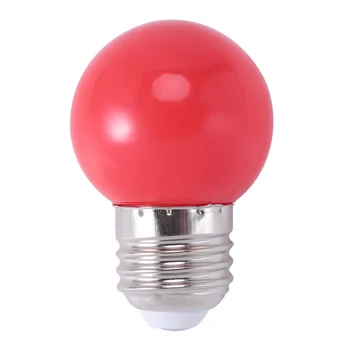 E27 LED Svetlo, Teplá Červená Žiarovka Plastové Žiarovka (0,5 W Napájanie, Červená)
