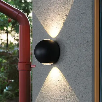 LED Vnútorné Vonkajšie Dvojakým použitím, IP65 Vodeodolný Nástenné svietidlo Záhrade Vily, Chodby, Balkón Dekorácie Kolo Vonkajšie Nástenné Svietidlo