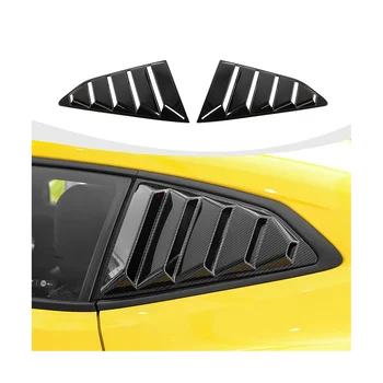 Zadné Bočné Okná Žalúzie pre Chevrolet Camaro 2017-2023 okenného Skla Žalúzie Doplnky, ABS Uhlíkových Vlákien