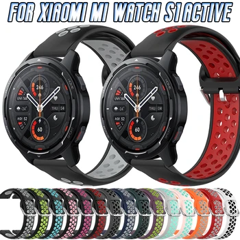 Silikónové Popruh Pre Xiao Mi Pozerať S1/S1 Active Smart Watchband Športové Priedušná Pásy Pre Mi Watch Color 2 Correa Náramok