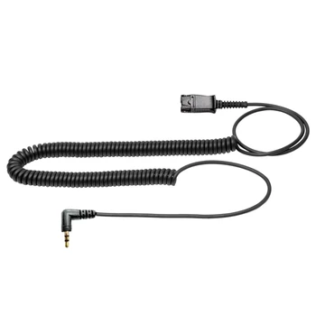 2,5 mm Headset Kábel 2,5 MM Headset Spodnej Kábel pre QD Business Headset Rýchle Odpojenie PVC Kábel 2,5 mm konektor