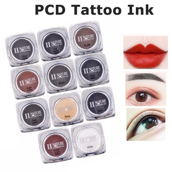 Tattoo Ink make-up Stanovuje Microblading Pigmenty Nano Krásy Pigment Milkly Farby pre Semi Trvalé Odtieň Umenie Obočia, Očné linky, Pery