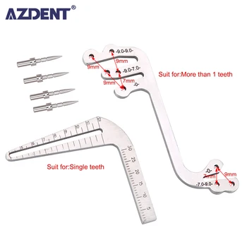 AZDENT 1PC Zubný Implantát Chirurgické Vrták, Návod Locator Nástroje Nastaviť Zub Meracie Pravítka Strmene Kostný Hrebeň Stomatológia Nástroje
