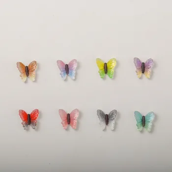 10pcs/pack Motýľ 3D Nail Rozšírenie Gradient Jelly Jednoduché Priesvitné Nail Art Decoration Manikúra DIY Príslušenstvo