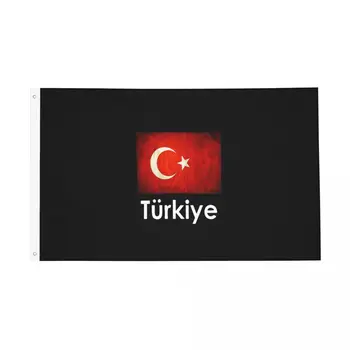 Turkiye Turecko Vlajka Darček Dizajn Vlajky Indoor Outdoor Banner 2 Priechodky, turecká Dekorácia Obojstranný jednotky 2x3 3x5 4x6 FT Vlajky