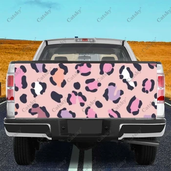 Roztomilé Ružové Krava Mieste Mapu Auto Chvost batožinového priestoru Chrániť Vinly Zábal Nálepky Odtlačkový Auta, Kapota Telo Dekorácie-Nálepky na SUV Off-road Pickup