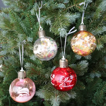 Vianočné Ozdoby Žiariace Vianočné Gule Prívesok Vianočný Stromček Malý Ornament Crystal Ornament