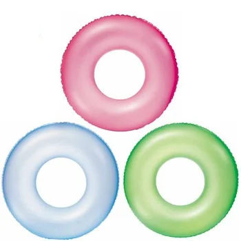 36025 Farebné nafukovacie Matné Neon Plávať Bazén Krúžok pre 3 až 6-ročné deti