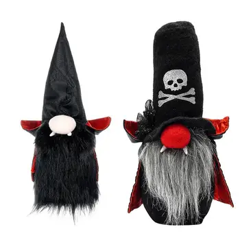 Halloween Trpaslíci Plyšové Proti Vyblednutiu & Odolné Voči Opotrebovaniu, Ručné Gnome Anonymný Bábika S Vysokou Klobúk Domova Darček Pre Halloween Party