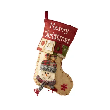 Vianočné Ponožky Darčeková Taška Vianočné Dekorácie Cartoon Santa Claus Ponožky detské Darček Scény Layout