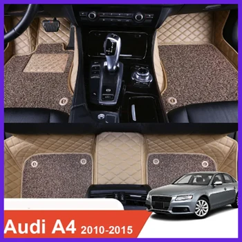 Custom Fit Auto Rohože pre Audi A4 (Obdobie 2010-2015 Doplnky Interiéru Hustý Koberec Prispôsobiť na Ľavej a Pravej Jednotky