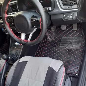 V pravej ruke jednotka / RHD / UK Auta podlahové rohože pre Toyota Camry Corolla RAV4 X Koruny Verso FJ Cruiser yaris L 5D auto-styling koberec