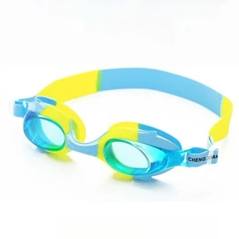 Roztomilý vodotesný, anti-fog detské plavecké okuliare naučiť plávať okuliare baby jeden objektív s nastaviteľné detské okuliare