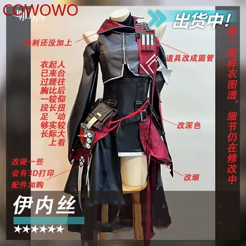 COWOWO Anime Arknights Ines Cosplay Kostým Cos Hry Anime Strany Jednotné Hallowen Hrať Úlohu Oblečenie Oblečenie Celý Set Šaty