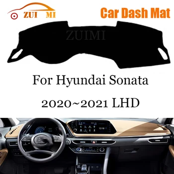 ZUIMI Panel Kryt Dash Mat Dashmat Pre Hyundai Sonata 2020~2021 LHD RHD Prístrojovej Doske Kryt Pad slnečník