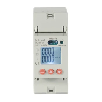 ACREL ADL100-ET AC220V 10(60)Celkový Aktívny Energie Opatrenie Smart Meter S CE Certifikát Pre Spotrebu Energie Systému