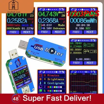 1/2/3KS UM25 UM25C pre APLIKÁCIU USB 2.0 Typu C LCD Voltmeter ammeter napätie prúd merač nabitia batérie usb Tester