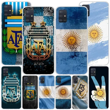 Argentína Vlajka Phnoe obal pre Samsung Galaxy A51 A50S A71 A70 A40 A41 A31 A30 A21S A20S A10S A21S A6 A7 A8 A9 Kryt Coque