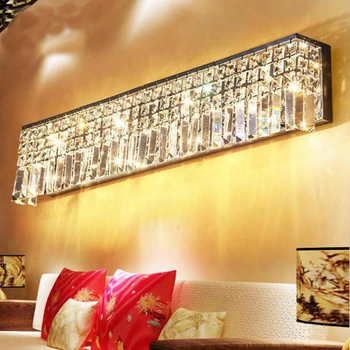 Crystal Nástenné Svietidlo Hotel Obývacia Izba Pozadí Nástenné Krištáľové Lampy, Jedáleň, Spálňa Crystal Nástenné svietidlo Crystal LED Svetlo Sconce