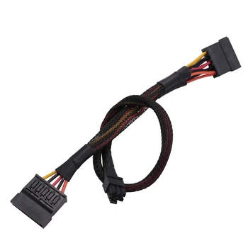 Mini 6Pin Do 15 kolíkový X2 SATA Napájací Kábel Kábel Pre DELL Vostro 3650 3653 3655 Stolný Počítač HDD SSD Rozšírenie Kábel