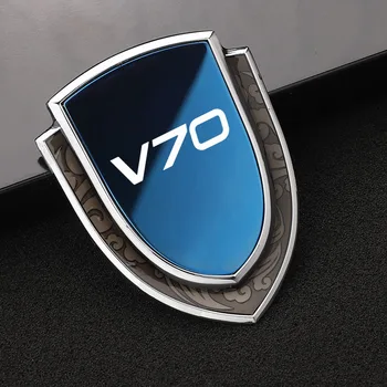 Auto Kovové 3d Nálepka Auto Logo Vlastné Štít Styling Dekorácie, Nálepky Na Volvo V70 Príslušenstvo