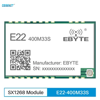 LoRa SX1268 433MHz Bezdrôtový RF Vysielač Modul CDSENET E22-400M33S Nízka spotreba 33dbm Dlhé Vzdialenosti 16 KM SMD IPEX/Pečiatka Diery