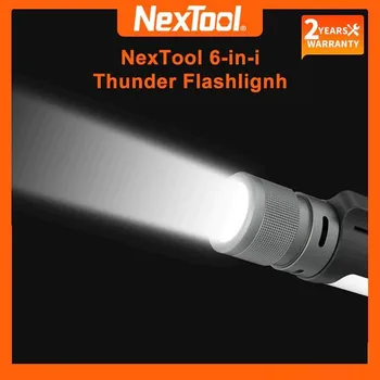 NexTool Vonkajšie 6 v 1 LED Baterka 3 Režim Sumber Cahaya Ganda 2600mAh Ultra Svetlé Pochodeň pre pešiu Turistiku, Camping, Núdzové