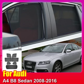 Pre Audi A4 B8, Sedan 2008-2016 Auto Slnečná Clona Accessori Okna Sklo Kryt Slnečník Opony Oka Tieni