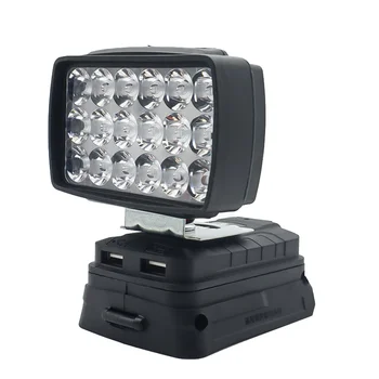 LED Pracovné svetlá Camping Lampa Blesk, Reflektor, USB Power Bank Ručné Svietidlo Pre Bosch 18V Lithium-ion Batéria BAT618 BAT609G