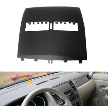 Auto klimatizácia Zásuvky Úder-Prístrojový Panel, Klimatizácia Otvory Kryt Plášťa pre Nissan Tiida 2005-2011 Čierna