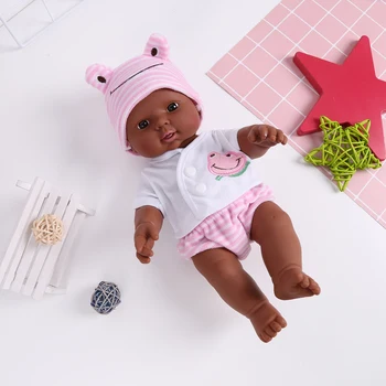 Realistický African Baby Doll, 12 cm/30 cm Realistické Batoľa Bábiky, Mäkké Vinylové