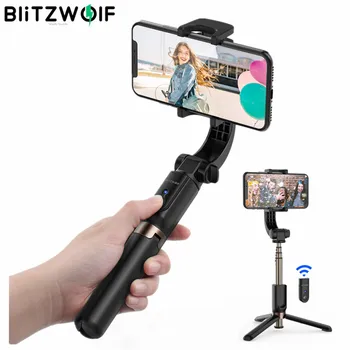 BlitzWolf BW-BS12 jeden-axies Selfies Stick Statív bluetooth remote anti-vibračným Automatické Vyváženie Gimbal Stabilizátor selfie stick